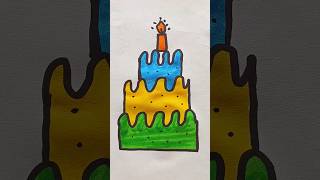 Wow Beautiful Drawing Cake 🎂 for Kids cake shorts [upl. by Cassondra104]