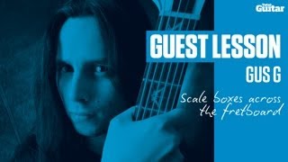 Gus G Guest Lesson  Scale boxes across the fretboard TG237 [upl. by Sherrie967]