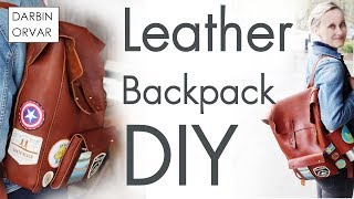 Making a Leather Backpack  Fjällräven Style [upl. by Henrie765]