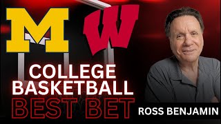 Michigan vs Wisconsin Picks Predictions and Best Bets  College Basketball Bets For 12324 [upl. by Anirtal693]