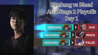 HeeSang POV vs Bleed Esports Lijiang Asia Stage 2 Playoffs Day 1 [upl. by Enorej288]