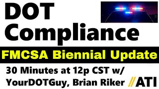 FMCSA Registration Biennial Update USDOT number MC Authority amp SAFER [upl. by Poppo]