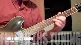 Archive Full Fifths Tuning on Guitar ES335 quotjazzCitternquot [upl. by Hotze]