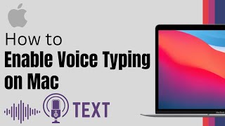 How to Enable Voice Typing on Mac [upl. by Zasuwa217]