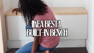 Ikea Besta Builtin Bench [upl. by Rhett]