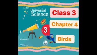 Birds Science class 3 chapter 4  Universal Science  evs Indialearnwithliliscienceevs [upl. by Edac]