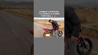 EXPLOSIÓN POR EL ESCAPE 🤯🏁🔥 automobile twister250 escape twister bikers honda [upl. by Kaile203]