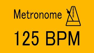 125 BPM METRONOME FOR TRAINING MUSICAL INSTRUMENT  楽器練習用 メトロノーム  practice [upl. by Aliuqahs]