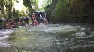 Big Cliff Jump at Pewits Nest Chase R [upl. by Eelitan]