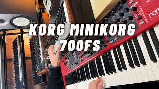 Vibing with the KORG miniKORG 700FS Synthesizer [upl. by Hadeehsar]