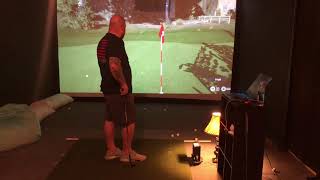 Four month review of Skytrak golf simulator Let’s play a round of golf Under par on a par 3 course [upl. by Areip]