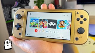 Comprei um Switch Lite DESBLOQUEADO em 2024 edição zelda [upl. by Atnahsa407]