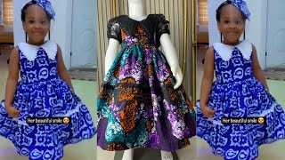 How to Cut and Sew Full Kiddies Ball Gown With Collar [upl. by Camarata626]