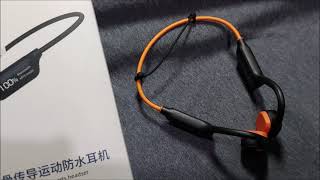 Auriculares de Conducción Osea IPX8 enlazarlos via Bluetooth [upl. by Ysied825]