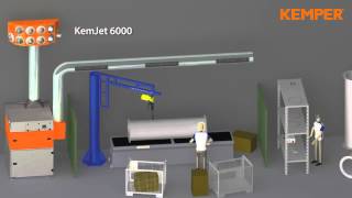 General Ventilation System KemJet welding fume  smoke [upl. by Nosnar]