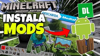 👉Como INSTALAR MODS en Minecraft Bedrock 121👈 [upl. by Sinegold]