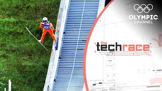 The Ski Jumping Tech for Training without Snow  The Tech Race [upl. by Ayra295]