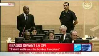 Première comparution du président Laurent Gbagbo à la Cour pénale internationale 12 [upl. by Hsirehc]