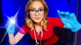 ASMR Nurse Exam In BED 🩺 Relaxing Medical Exam Cranial Nerve Eye Ear Personal Attention [upl. by Herrle952]