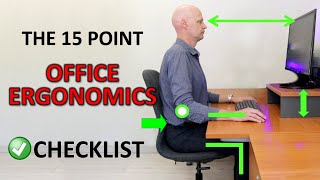 The Perfect Ergonomic Desk Setup To Avoid Back amp Neck Pain [upl. by Nnylyak]