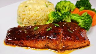 General Tsos Salmon  recipe quick in 15 mins [upl. by Angil849]