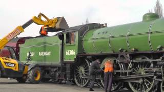 LNER B1 61306 Mayflower  The Cathedrals Express 1Z69 at York  12th March 2015 [upl. by Eniron]