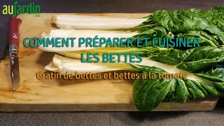 Comment PRÉPARER et CUISINER les BETTES  😋 Recette du gratin de côtes de bettes [upl. by Stoughton147]