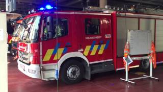 Brandweer Knokke  Heist naar voertuigbrand [upl. by Nibram]