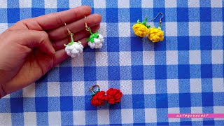 ¡¡¡Fantásticos Aretes a Crochet y Muy Fáciles de Realizar [upl. by Nwahshar]