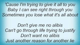 Eric Clapton  No Alibis Lyrics [upl. by Claybourne]