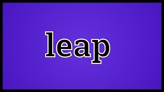 What Leap Means [upl. by Ativak]