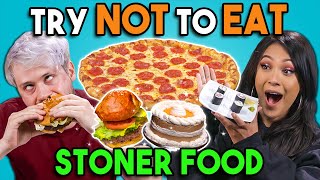 Stoners Try Not To Eat Challenge 2  People Vs Food [upl. by Lanita53]