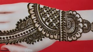 simple mehndi design back hand mehndi design 2024 simple arabic mehndi design [upl. by Naujej975]