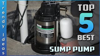 Top 5 Top 5 Best Sump Pumps Review in 2024 [upl. by Anabal551]