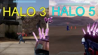 Halo 5 vs Halo 3  Needler Tracking [upl. by Noelyn928]