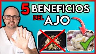 5 BENEFICIOS de AJO que seguro DESCONOCIAS  ¡Él ajo lo CURA todo [upl. by Lagasse]