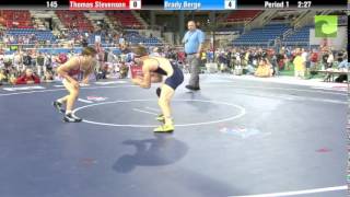 145 Thomas Stevenson vs Brady Berge [upl. by Ennaisoj]