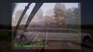 2 Train Accident Cab View Compilation Germany Spain USA 2017 [upl. by Rubio59]