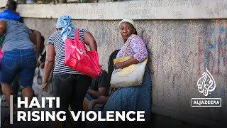 Haiti gang violence PortauPrince residents flee heavy gunfire [upl. by Schubert]