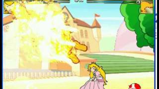 The REAL Princess Peach comes to Smash on mugen [upl. by Redford778]