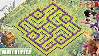 NEW BEST TH7 Base FARMINGTROPHY 2019 with REPLAY Town Hall 7 Base Anti Dragons  Clash of Clans [upl. by Kern637]