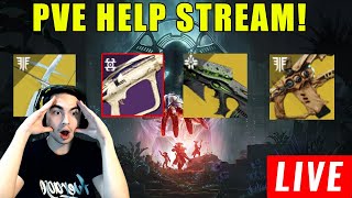 LIVE  DESTINY 2 HELP FARMING LAST WISH GET APEX PREDATOR CRAFTED NECROCHASM HELPS TOO [upl. by Kemme]