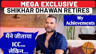 Shikhar Dhawan On His After Retirement Exclusive  Shikhar Dhawan ICC Tournament Achievements [upl. by Anni]