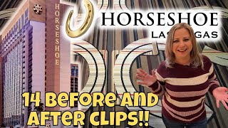 Brand New HORSESHOE LAS VEGAS  Before and After Clips [upl. by Assedo]