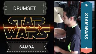 SAMBA with THE IMPERIAL MARCH  STAR WARS DRUMSET and CELLOS AUDIO [upl. by Eiser]