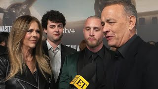 Tom Hanks Rita Wilson and Their Two Sons on Family Night and Past Movie Outings Exclusive [upl. by Eimrej]