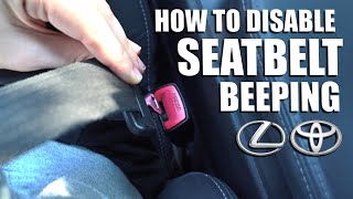 How to turn off Seatbelt alarm chime on LexusToyota vehicles [upl. by Elna]