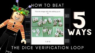 How to Fix The Roblox Dice Verification Loop 5 WAYS to Beat the Roblox Dice Verification UPDATED [upl. by Bettencourt]