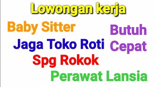 Informasi Lowongan Kerja Terbaru Ada 4 Posisi Yang Siap Di Lamar ll Lowongan Kerja Hari Ini [upl. by Novyad412]