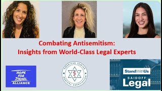 Combating Antisemitism Insights from World Class Legal Experts Oct 29 2024 [upl. by Siddra]